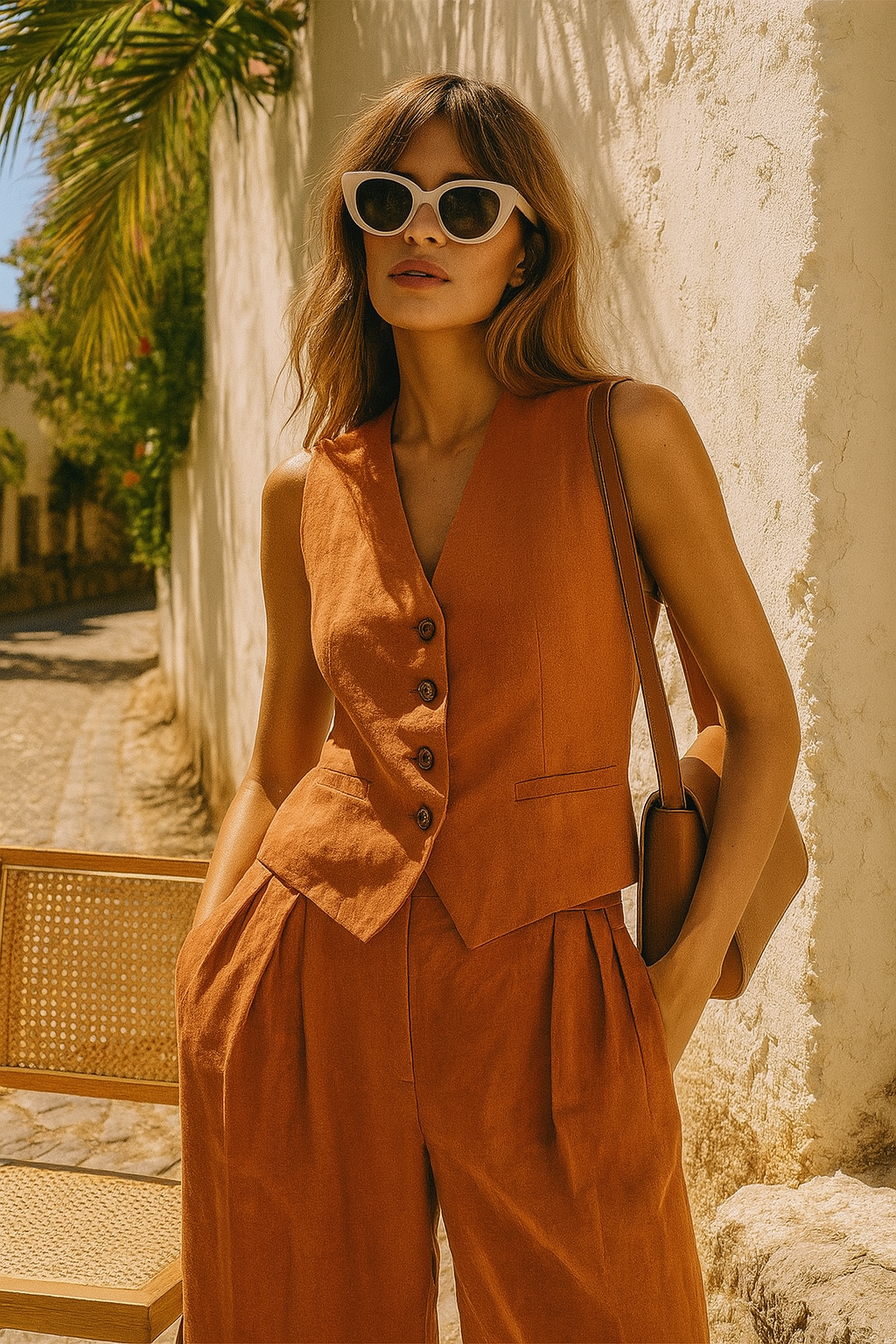 Harper Brooklyn | Linen Trouser Set