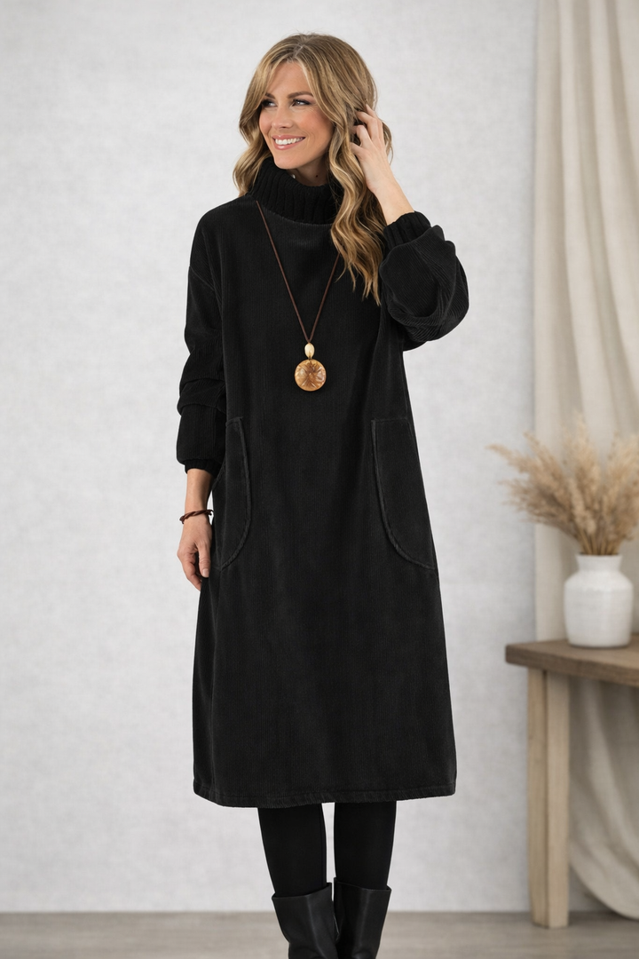 Harper Brooklyn | Turtleneck Midi Dress