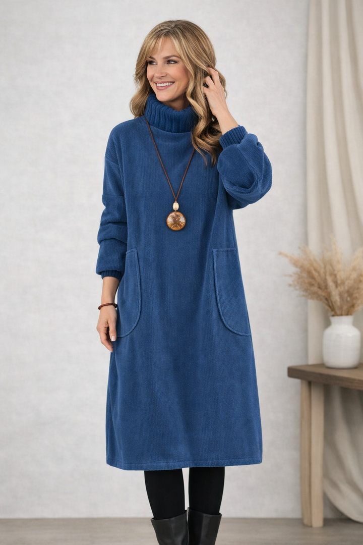 Harper Brooklyn | Turtleneck Midi Dress