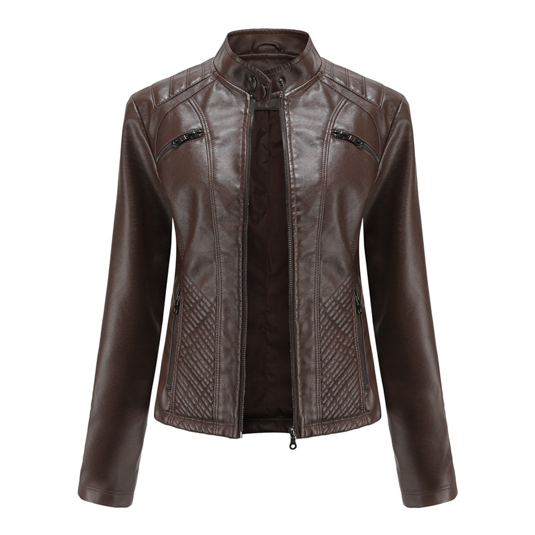 Harper Brooklyn | Women's Zip-up Biker Jacket