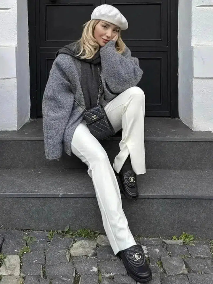 Harper Brooklyn | Fleece bomber jacket