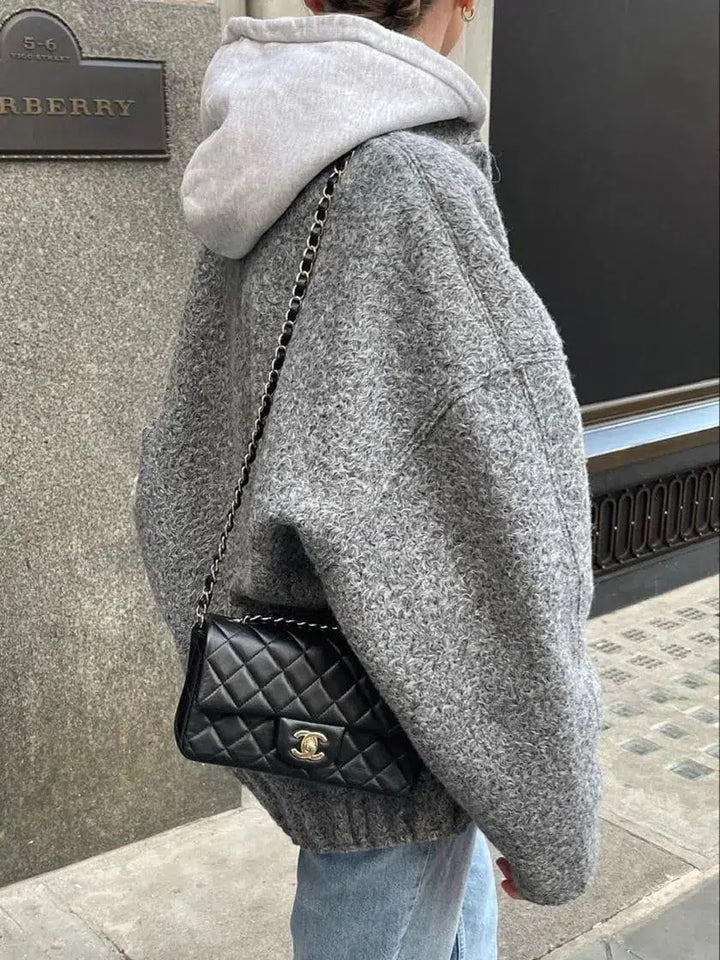 Harper Brooklyn | Fleece bomber jacket