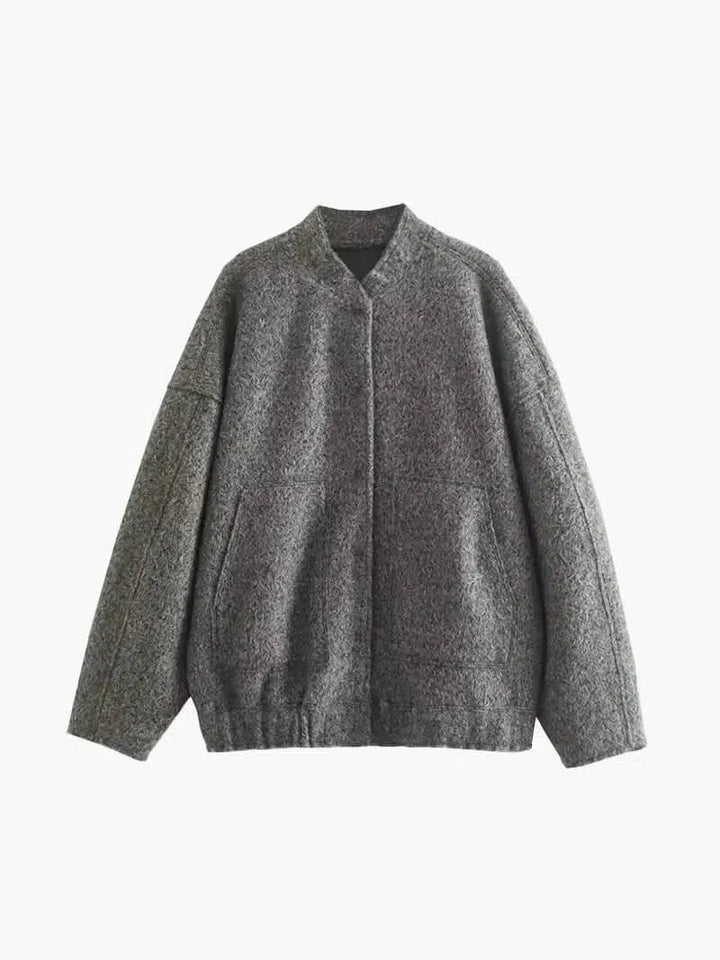 Harper Brooklyn | Fleece bomber jacket