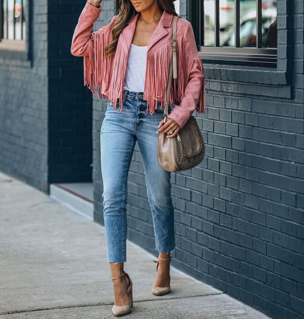 Harper Brooklyn| Women's Suede Moto Jacket