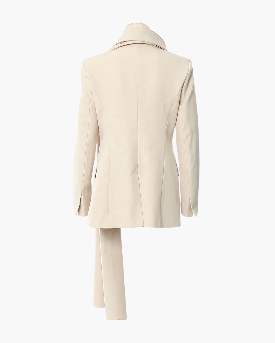 Harper Brooklyn | Asymmetrical Collar Scarf Blazer