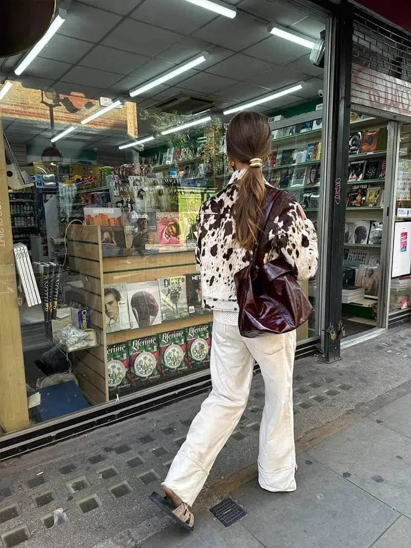Harper Brooklyn | Cow Print Jacket