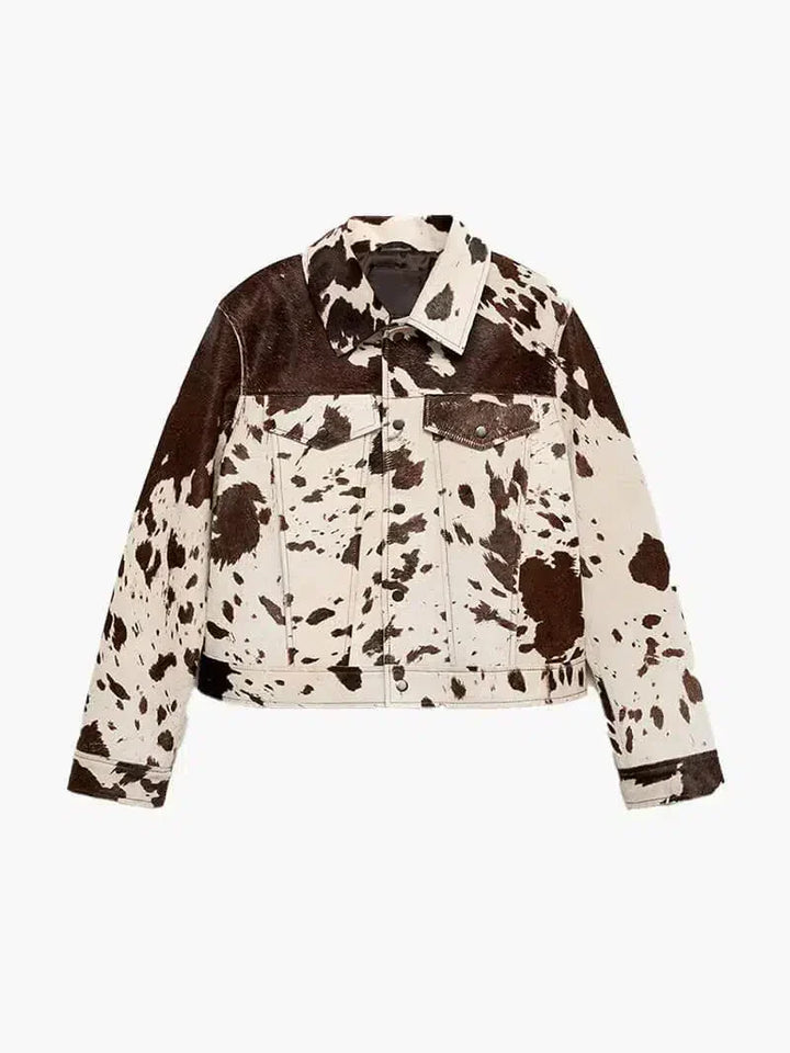 Harper Brooklyn | Cow Print Jacket