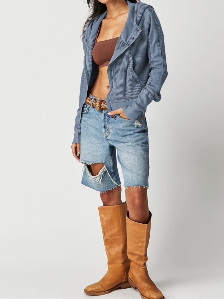 Harper Brooklyn | Waffle Hoodie