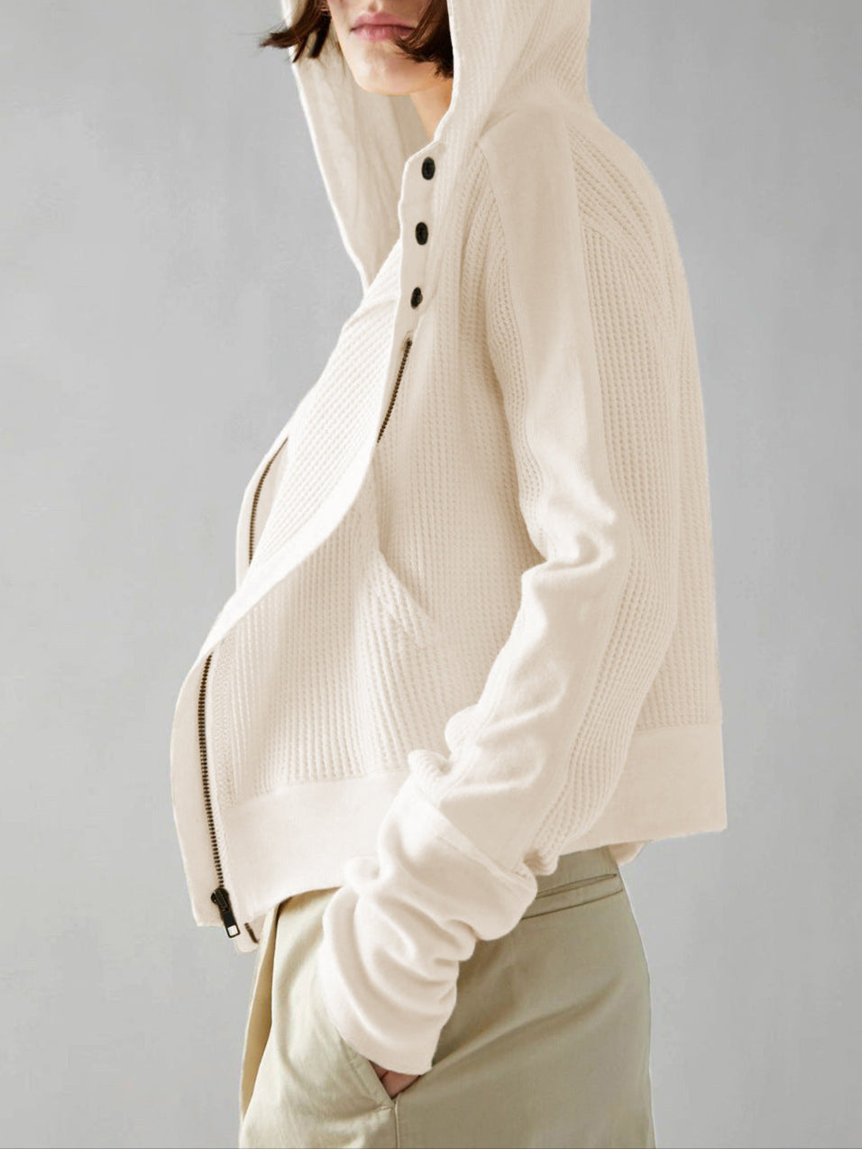 Harper Brooklyn | Waffle Hoodie