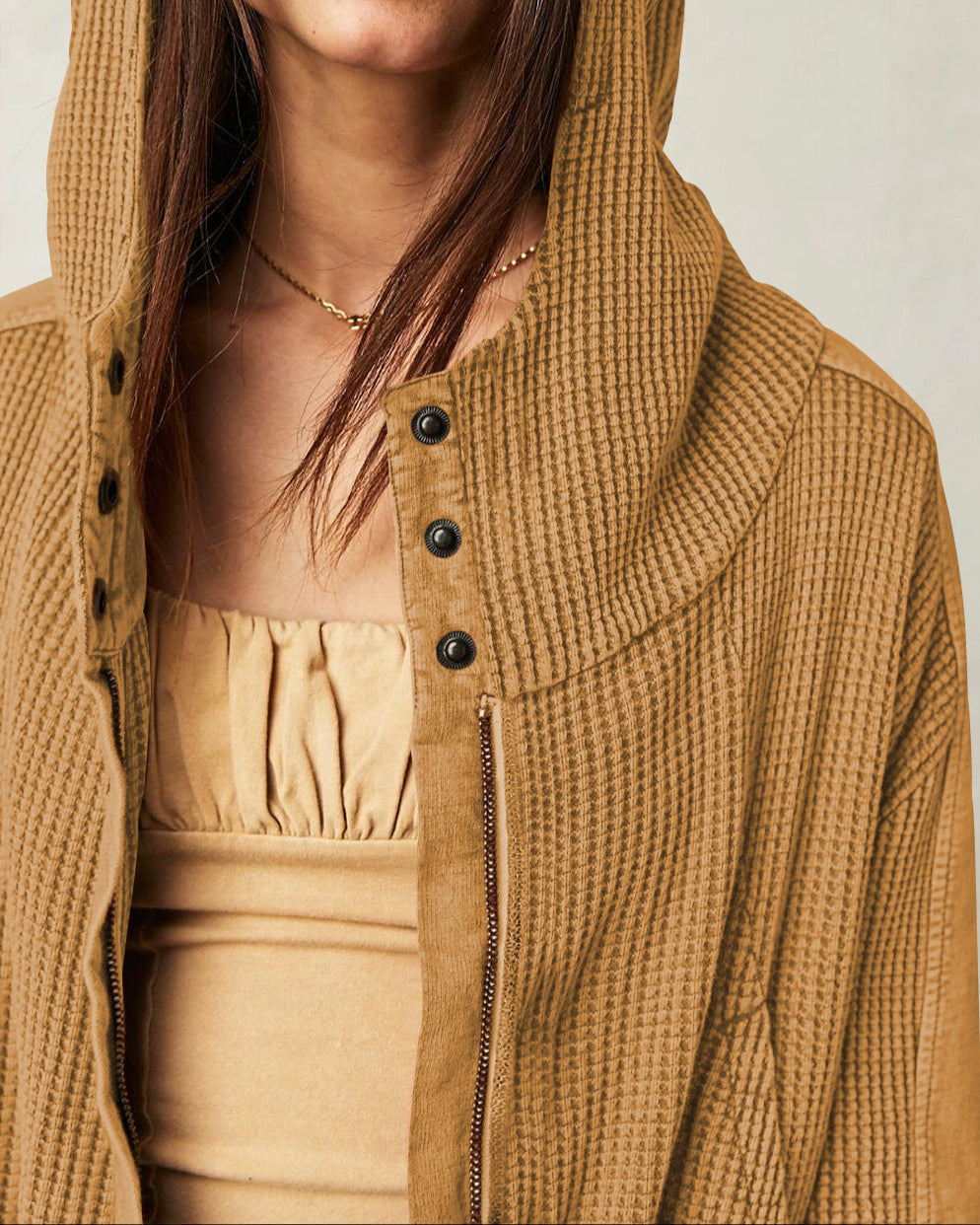 Harper Brooklyn | Waffle Hoodie