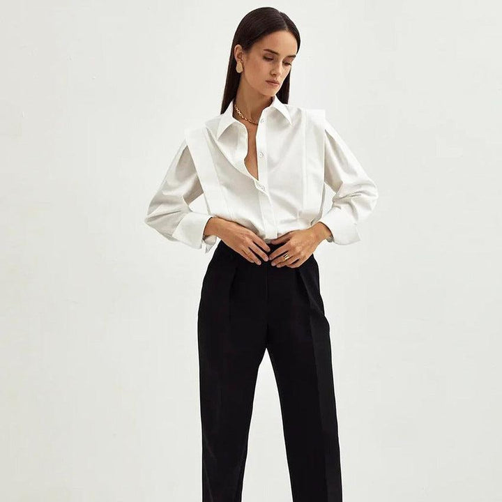 Harper Brooklyn | Blouse, 100% Organic Cotton, Classic Fit