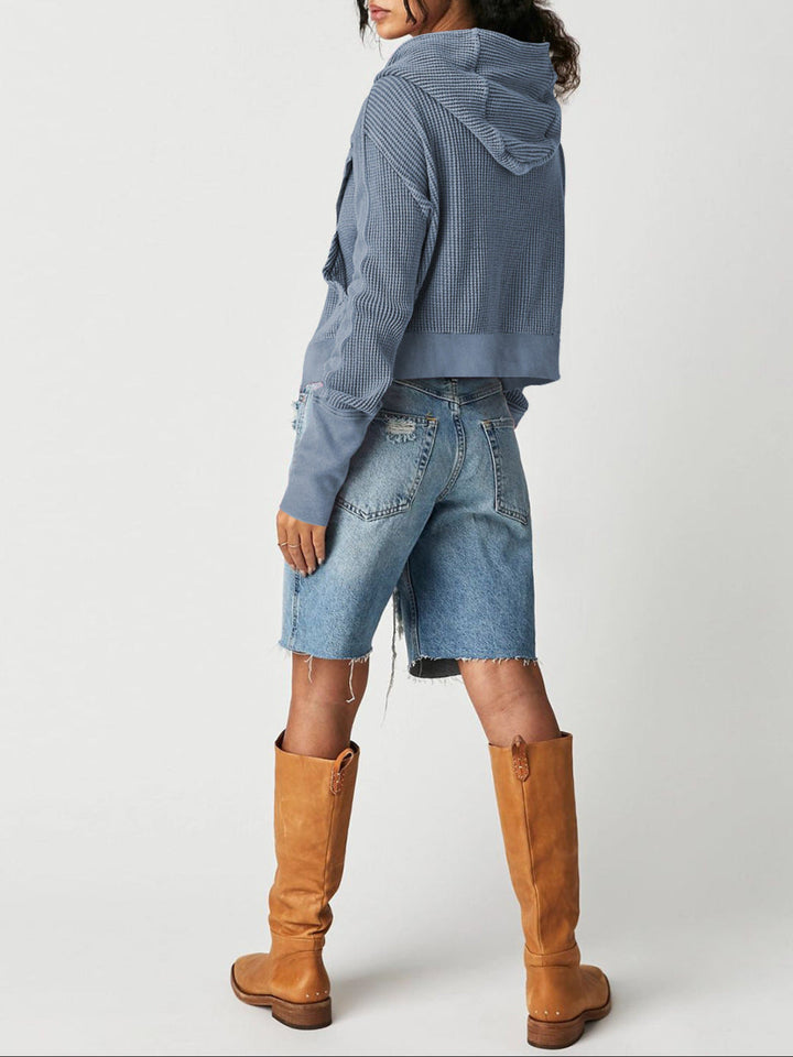 Harper Brooklyn | Waffle Hoodie