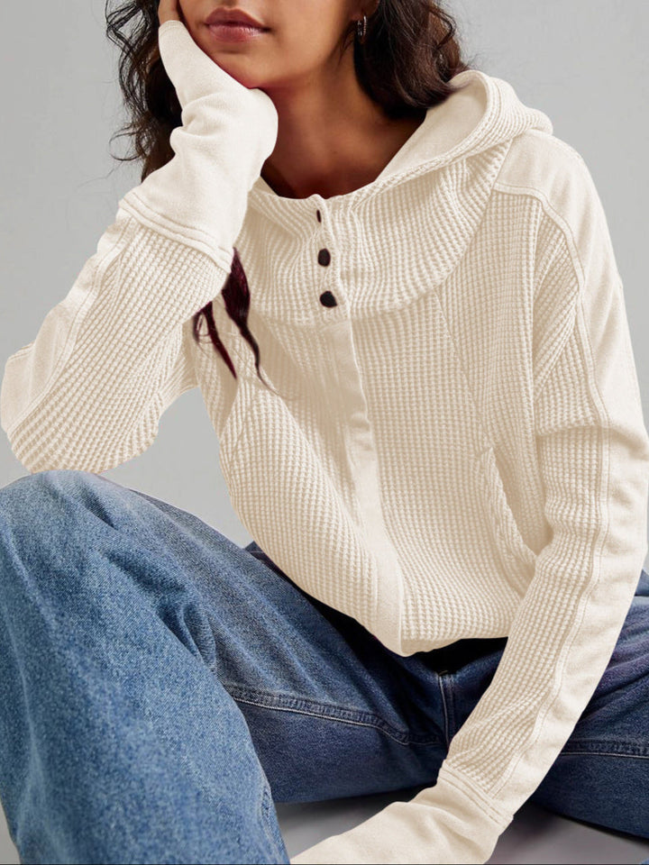 Harper Brooklyn | Waffle Hoodie