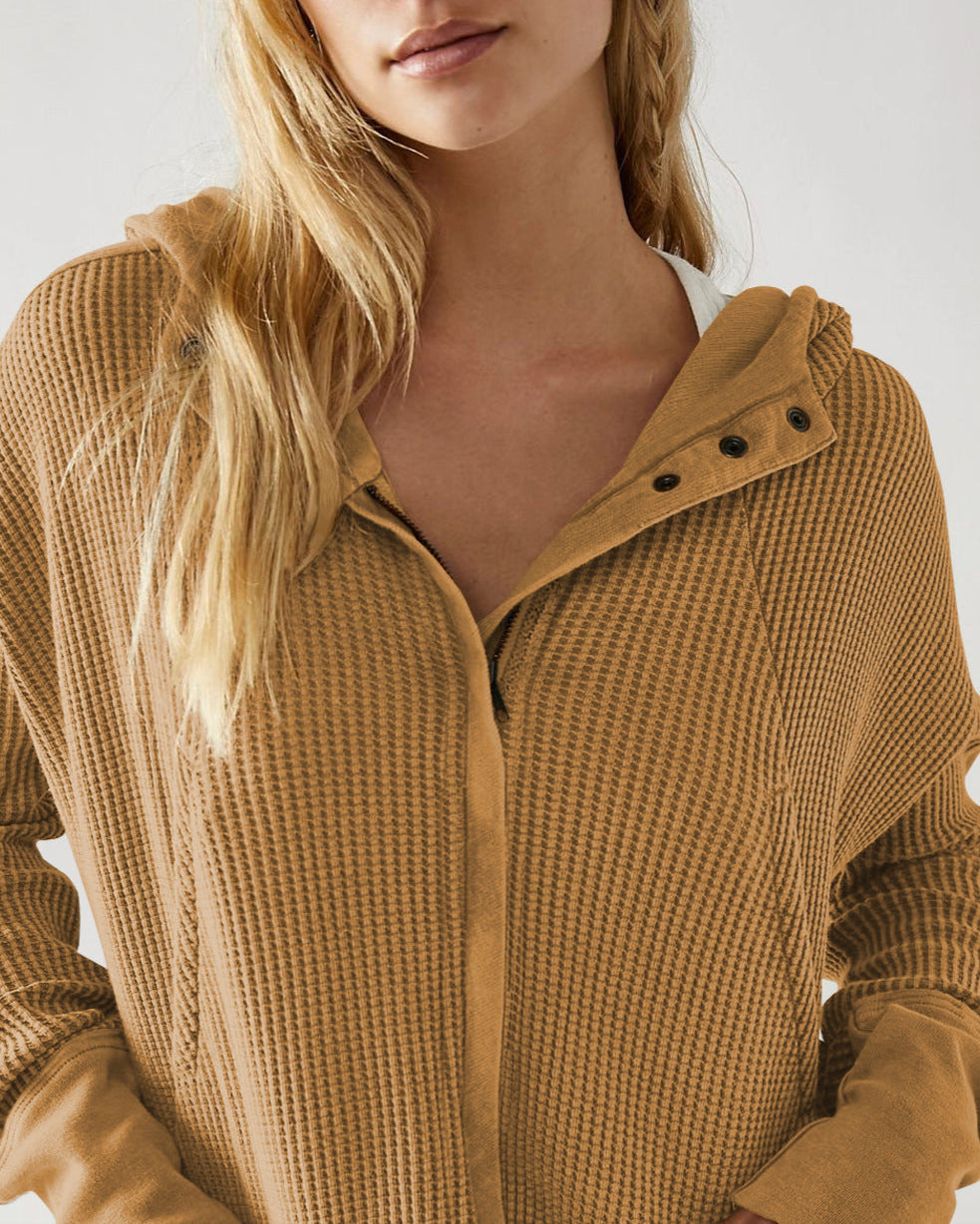 Harper Brooklyn | Waffle Hoodie