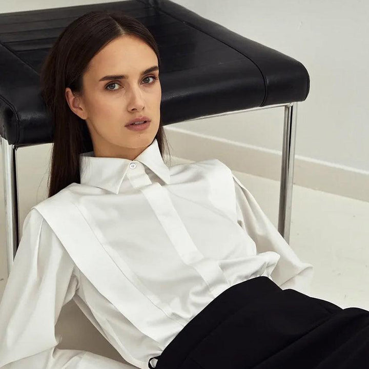 Harper Brooklyn | Blouse, 100% Organic Cotton, Classic Fit