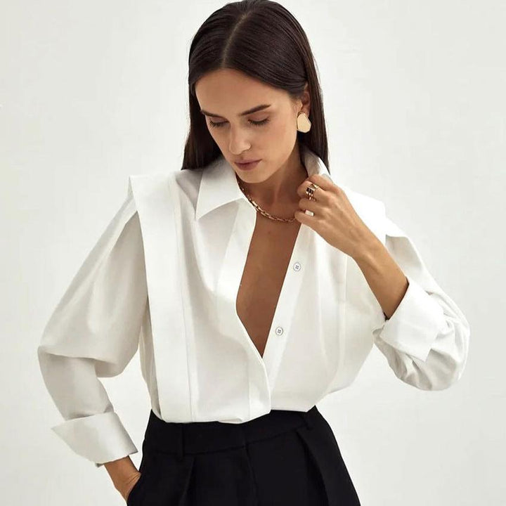 Harper Brooklyn | Blouse, 100% Organic Cotton, Classic Fit