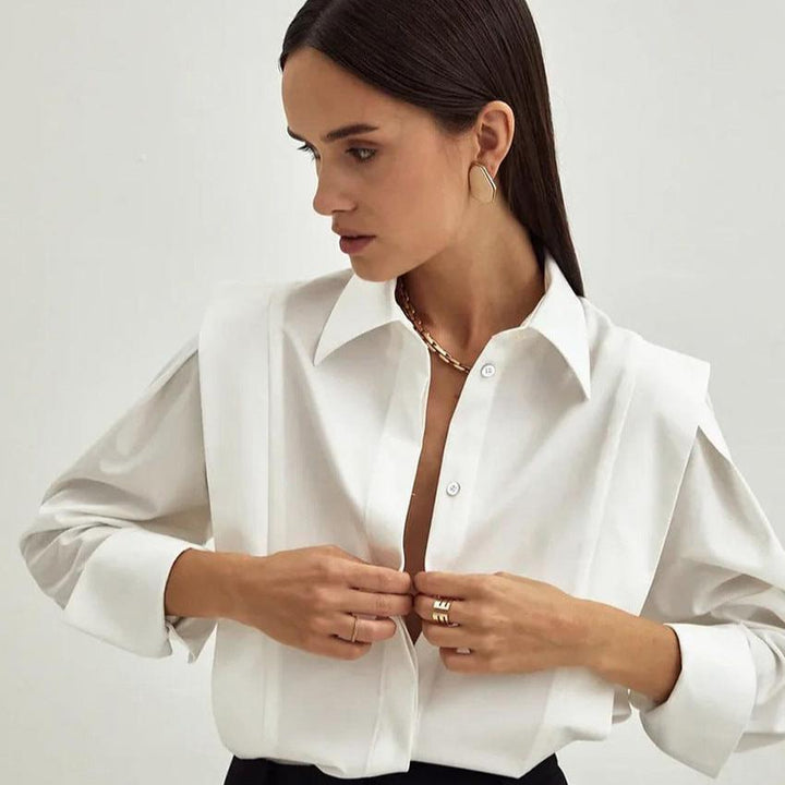 Harper Brooklyn | Blouse, 100% Organic Cotton, Classic Fit