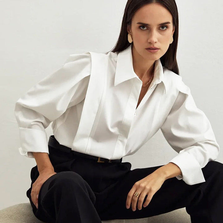 Harper Brooklyn | Blouse, 100% Organic Cotton, Classic Fit