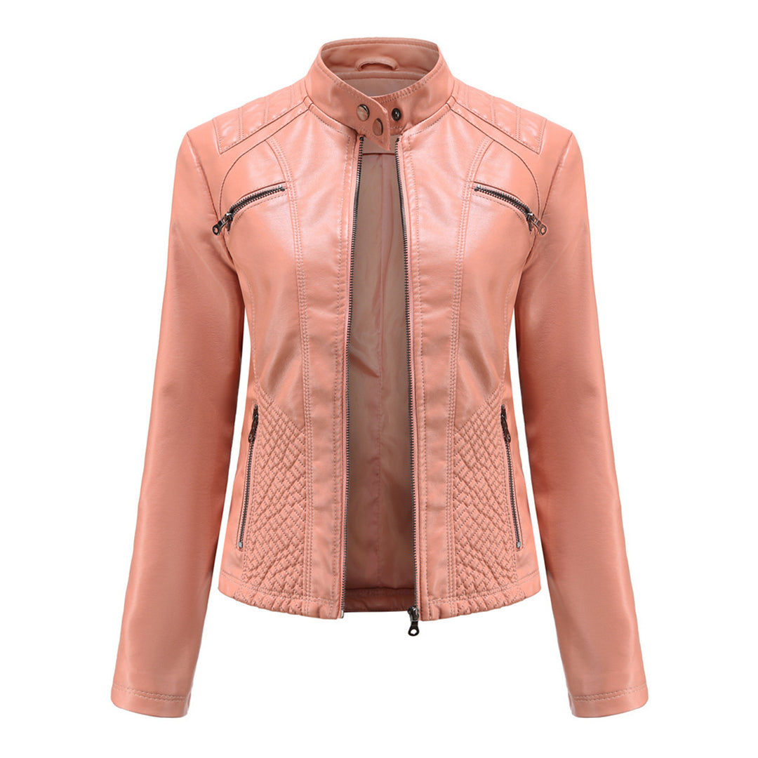 Harper Brooklyn | Women's Zip-up Biker Jacket