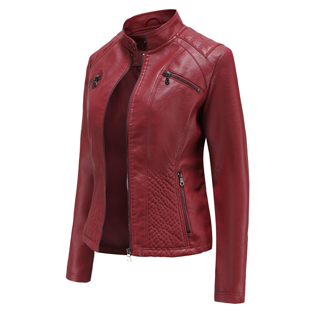 Harper Brooklyn | Women's Zip-up Biker Jacket