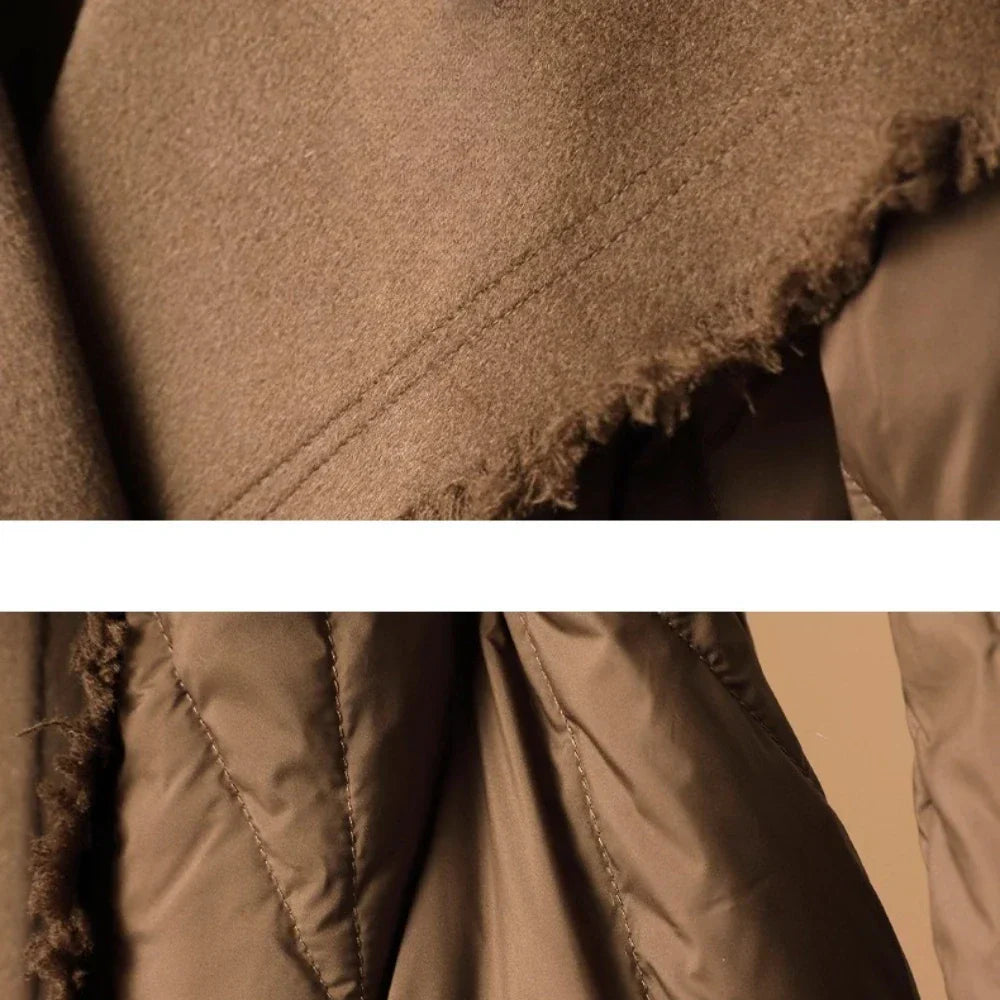 Harper Brooklyn | Down Coat with Wool Trim