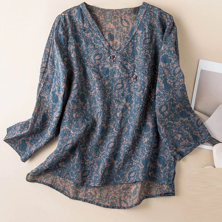 Harper Brooklyn | Crosswrap Linen Blouse