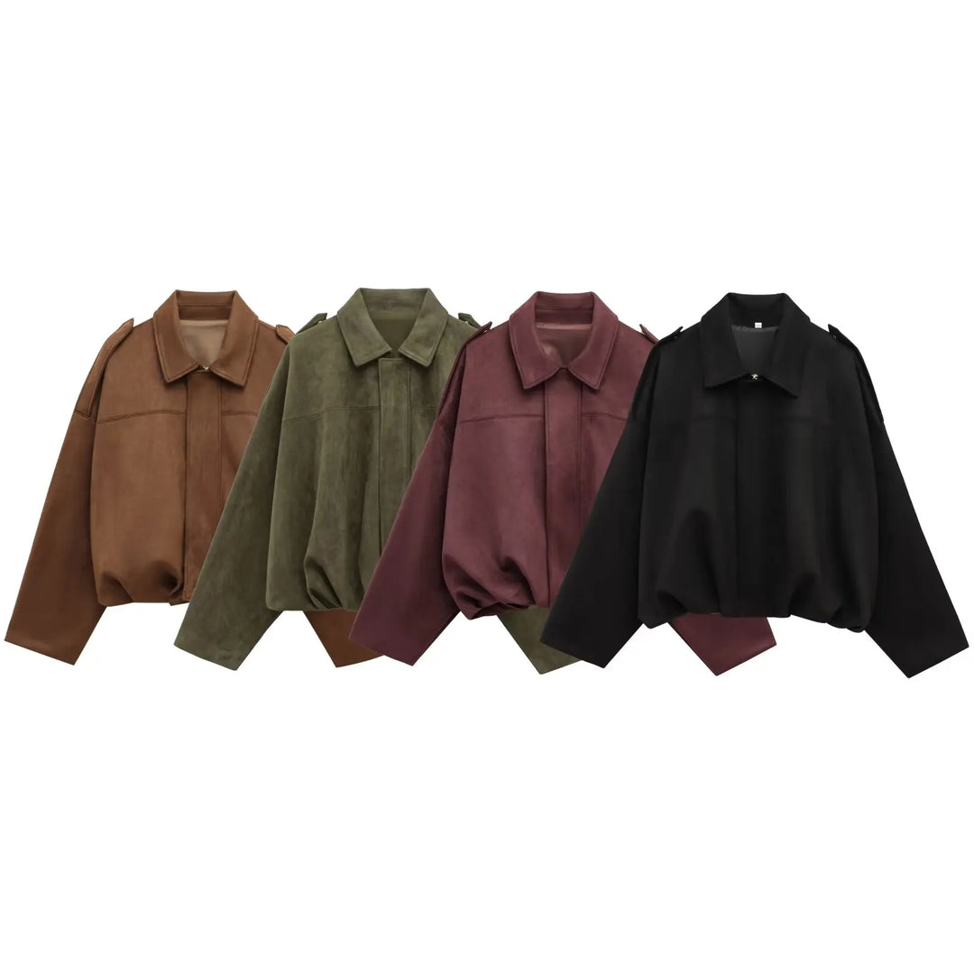 Harper Brooklyn | Women's Suede Bomber