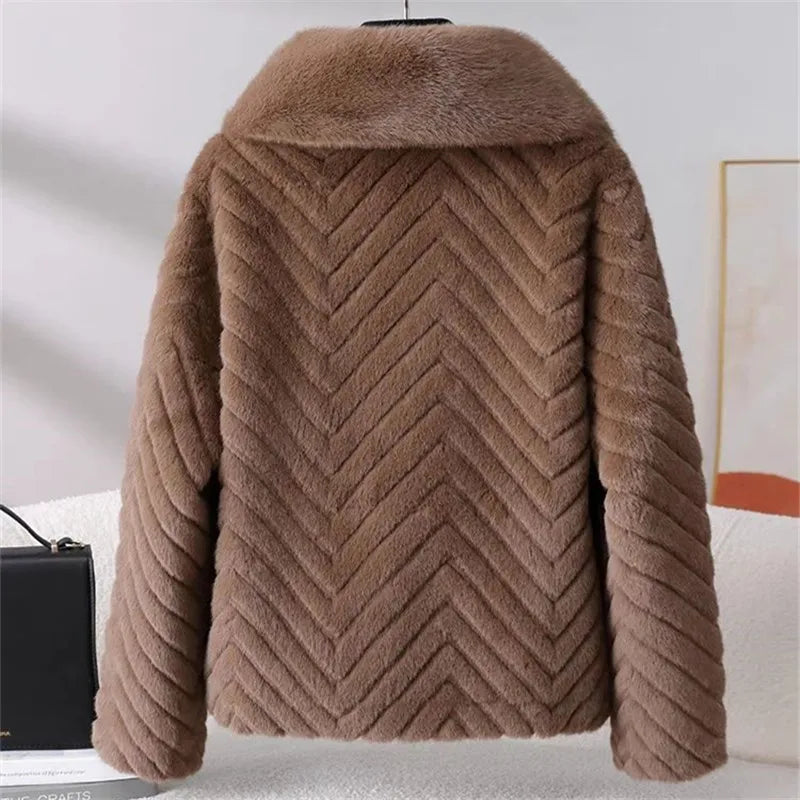 Harper Brooklyn | Faux Mink Jacket