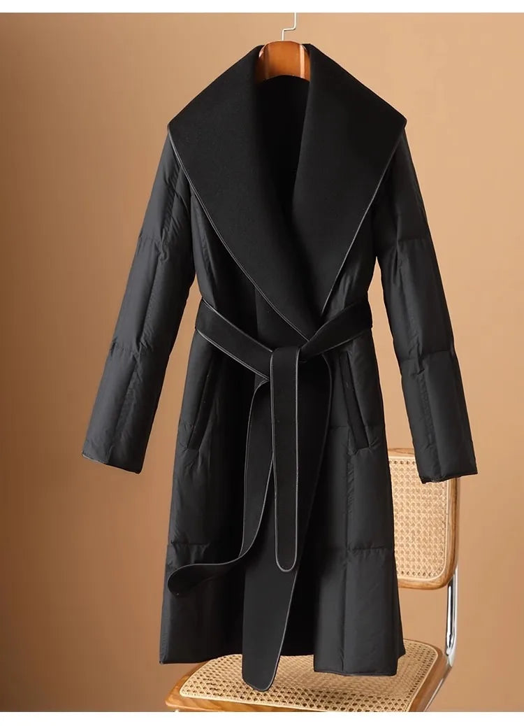 Harper Brooklyn| Down Coat with Wool Collar