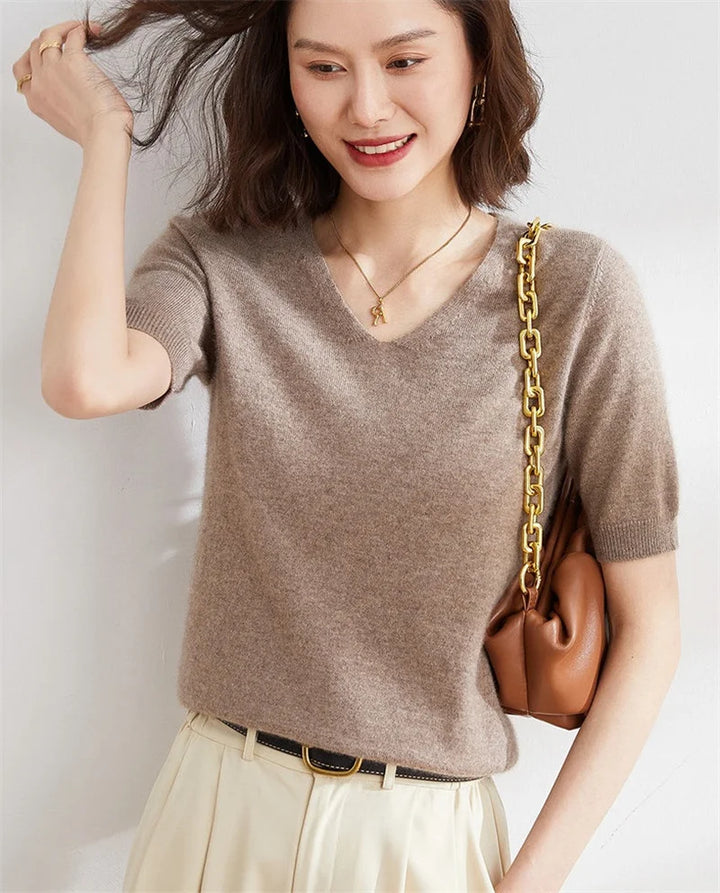 Harper Brooklyn | V-Neck Knit Top
