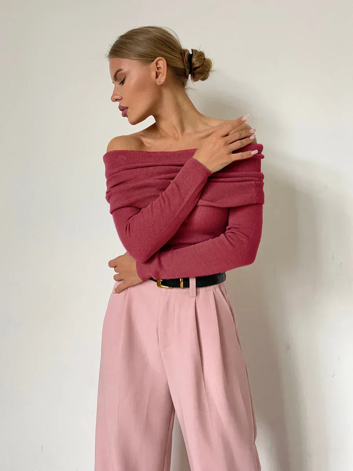 Harper Brooklyn | Off-Shoulder Knit Top
