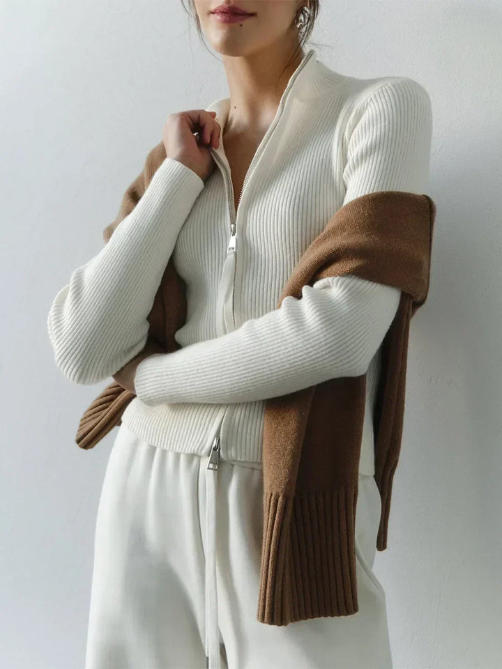 Harper Brooklyn| Cotton Double-Zip Knit