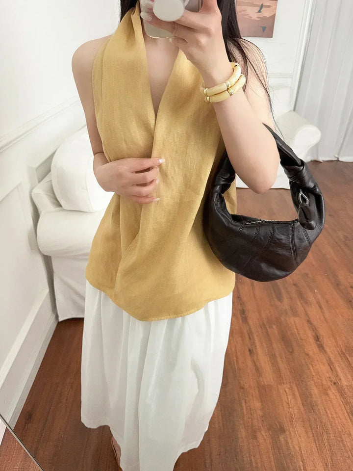 Harper Brooklyn | Drape Linen Vest