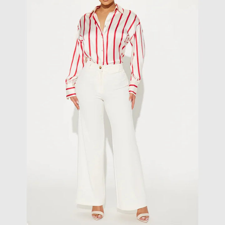 Harper Brooklyn | Satin Stripe Shirt