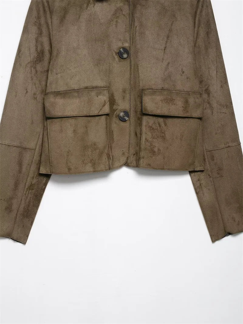 Harper Brooklyn | Suede Cropped Jacket