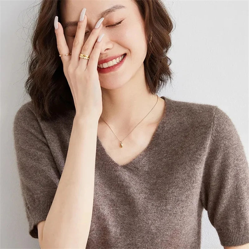 Harper Brooklyn | V-Neck Knit Top