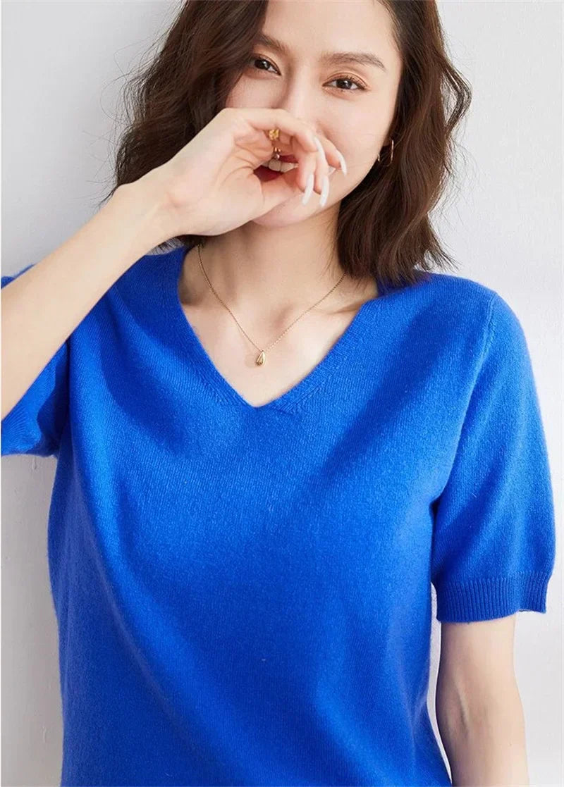 Harper Brooklyn | V-Neck Knit Top