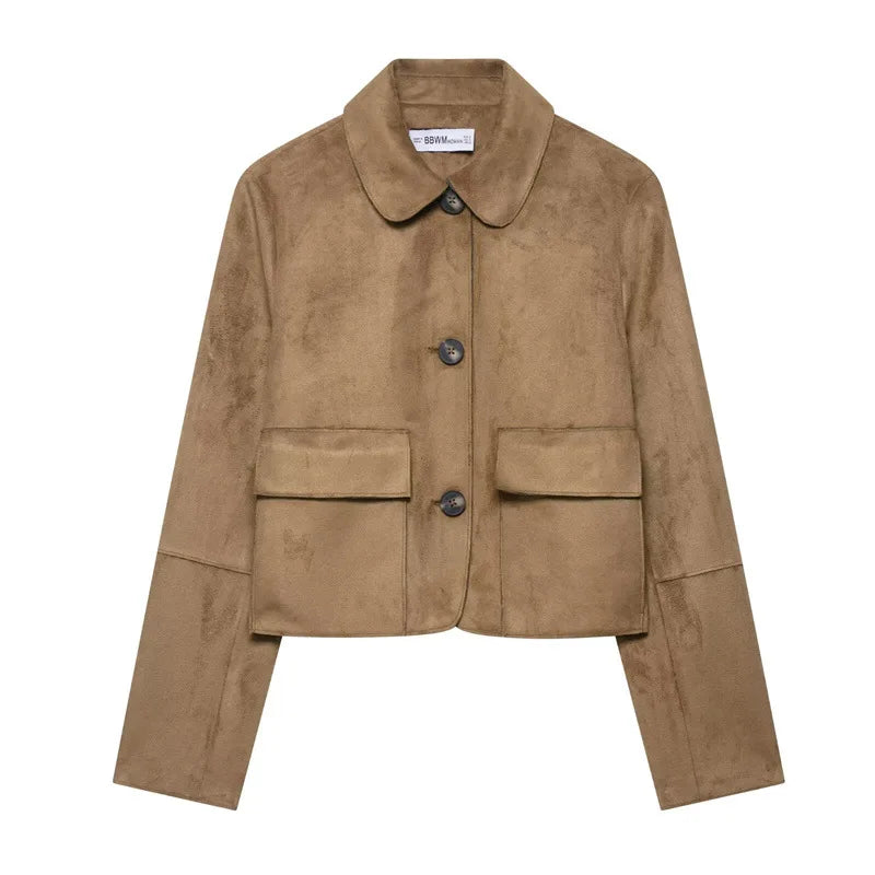 Harper Brooklyn | Suede Cropped Jacket