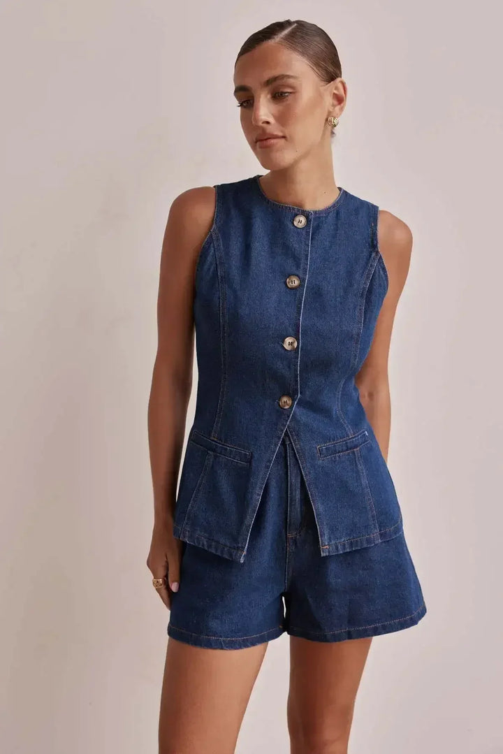 Harper Brooklyn| Denim Set - 100% Cotton