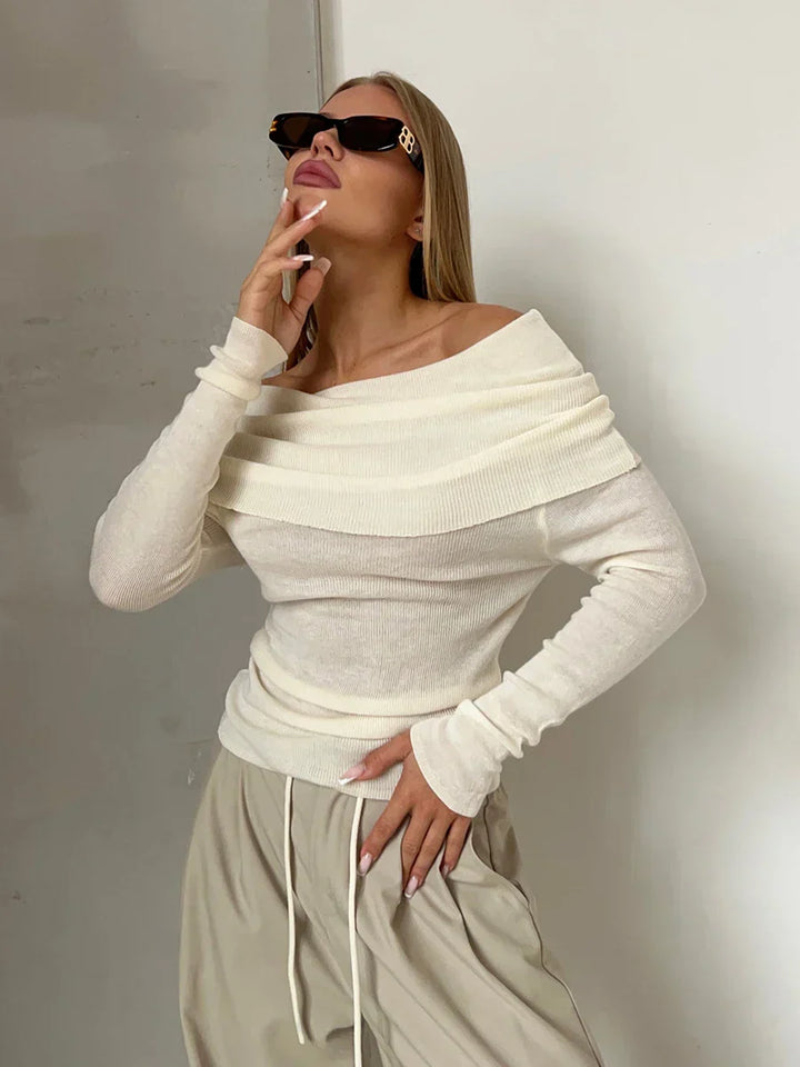 Harper Brooklyn | Off-Shoulder Knit Top