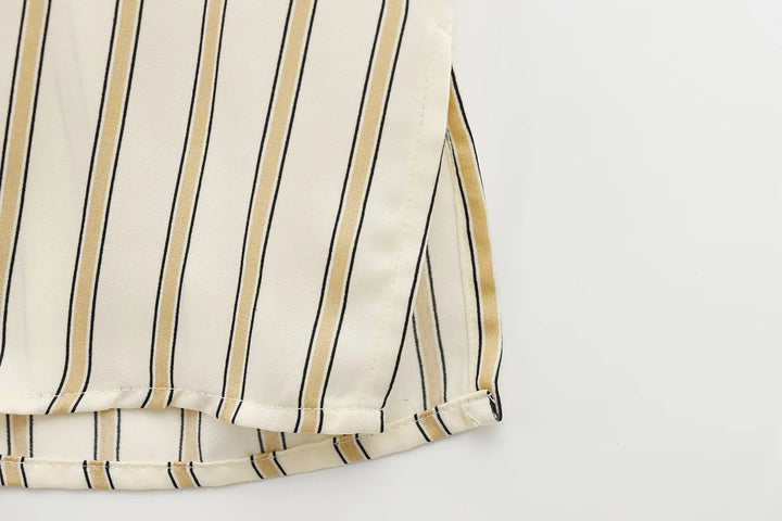 Harper Brooklyn | Striped Button-Up Blouse