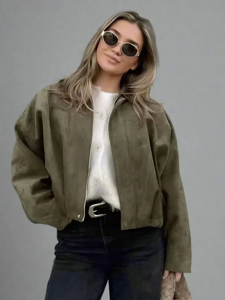 Harper Brooklyn | Women's Suede Bomber