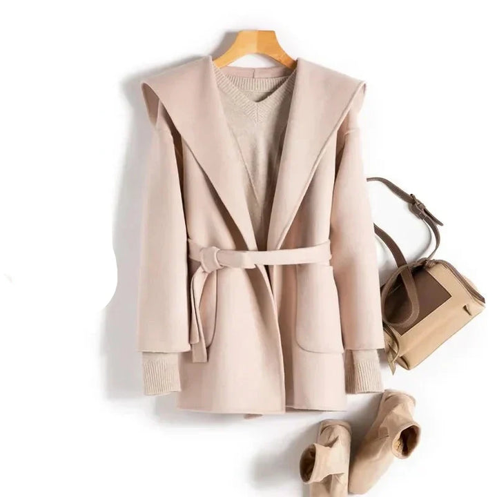 Harper Brooklyn | Long Pointed Coat in Camel Hair