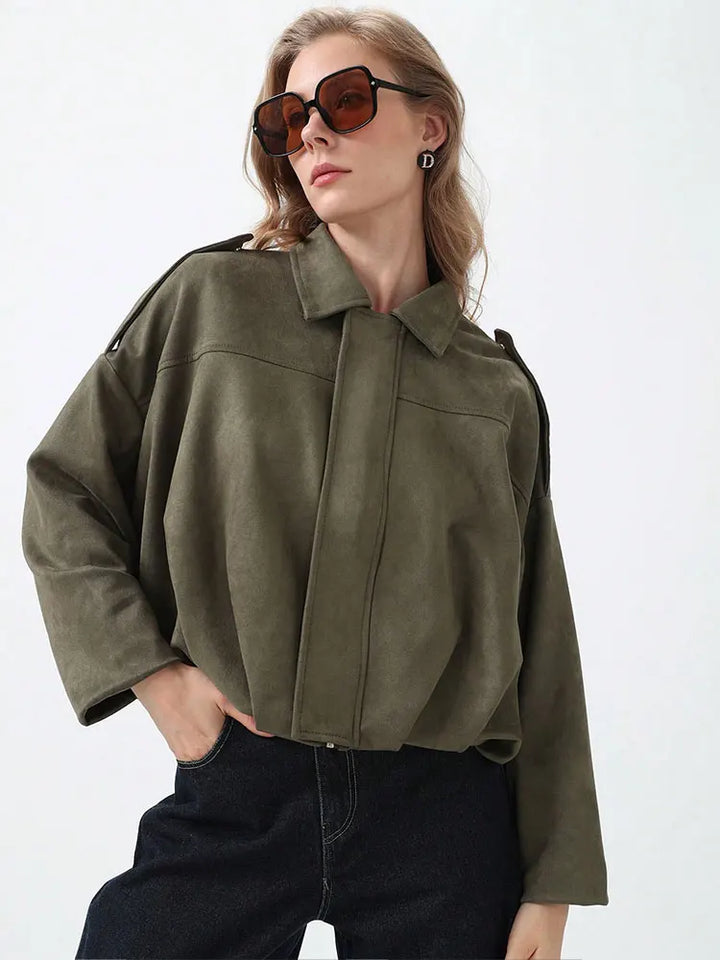 Harper Brooklyn | Women's Suede Bomber