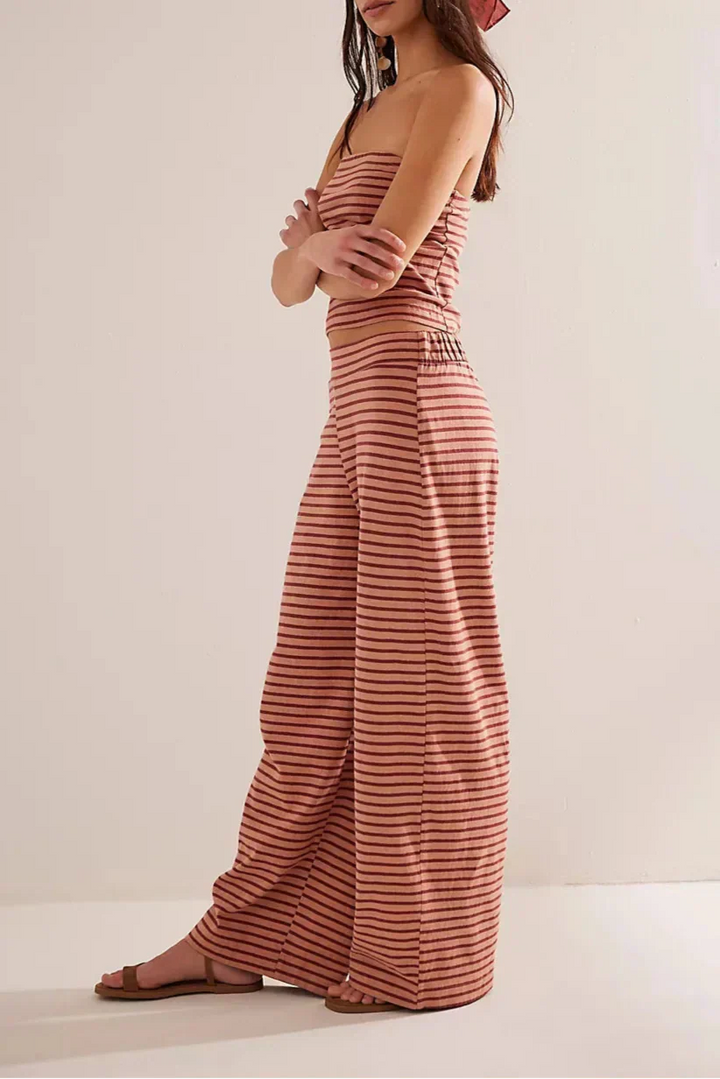 Harper Brooklyn | Linen Striped Set