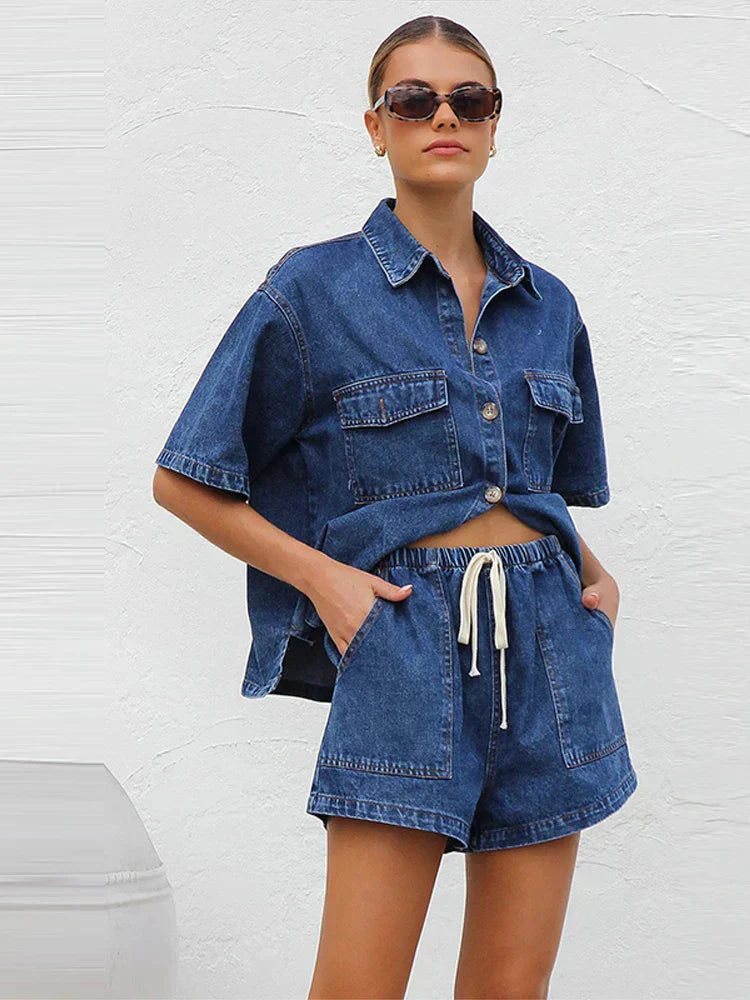 Harper Brooklyn | Denim 2-Piece Set