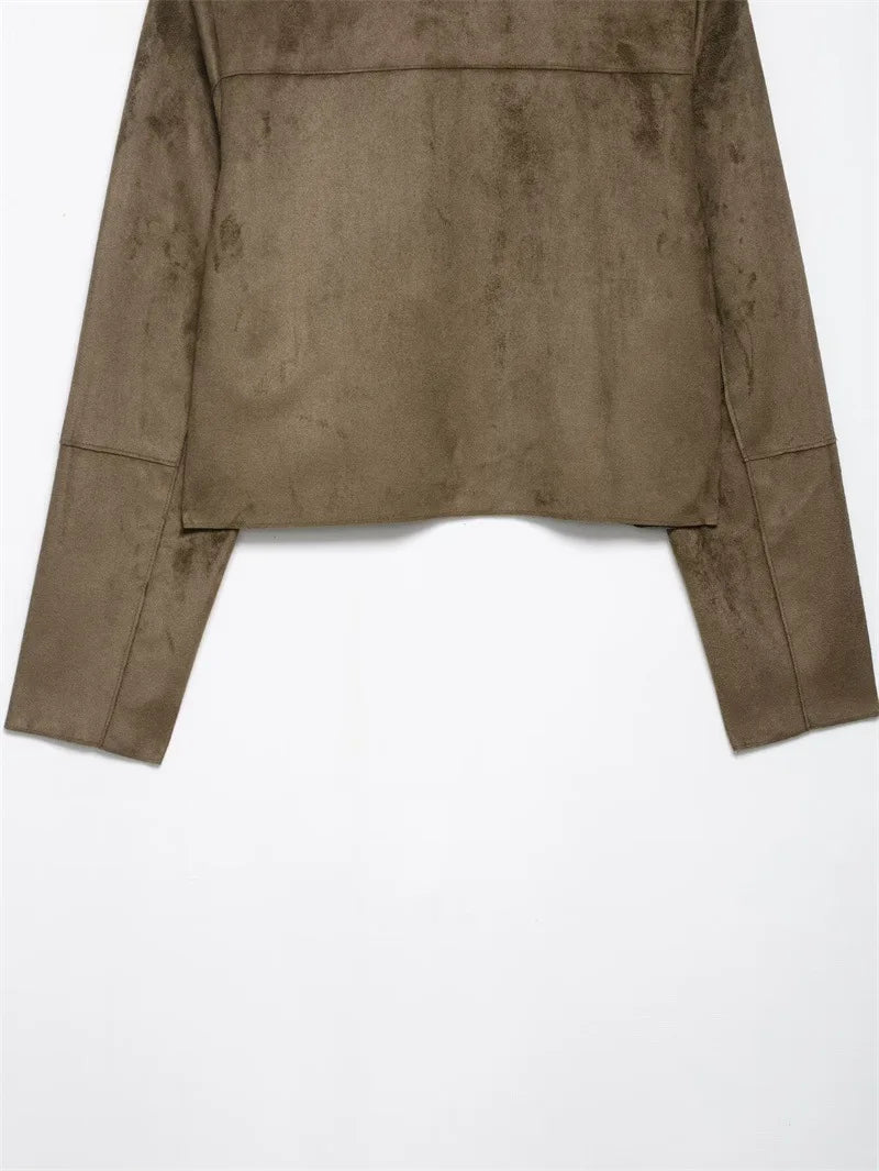 Harper Brooklyn | Suede Cropped Jacket