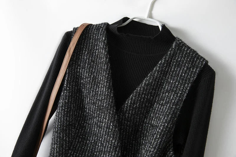 Harper Brooklyn| Textured Wrap Vest