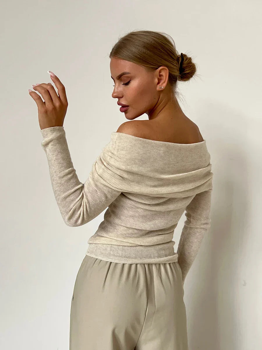 Harper Brooklyn | Off-Shoulder Knit Top