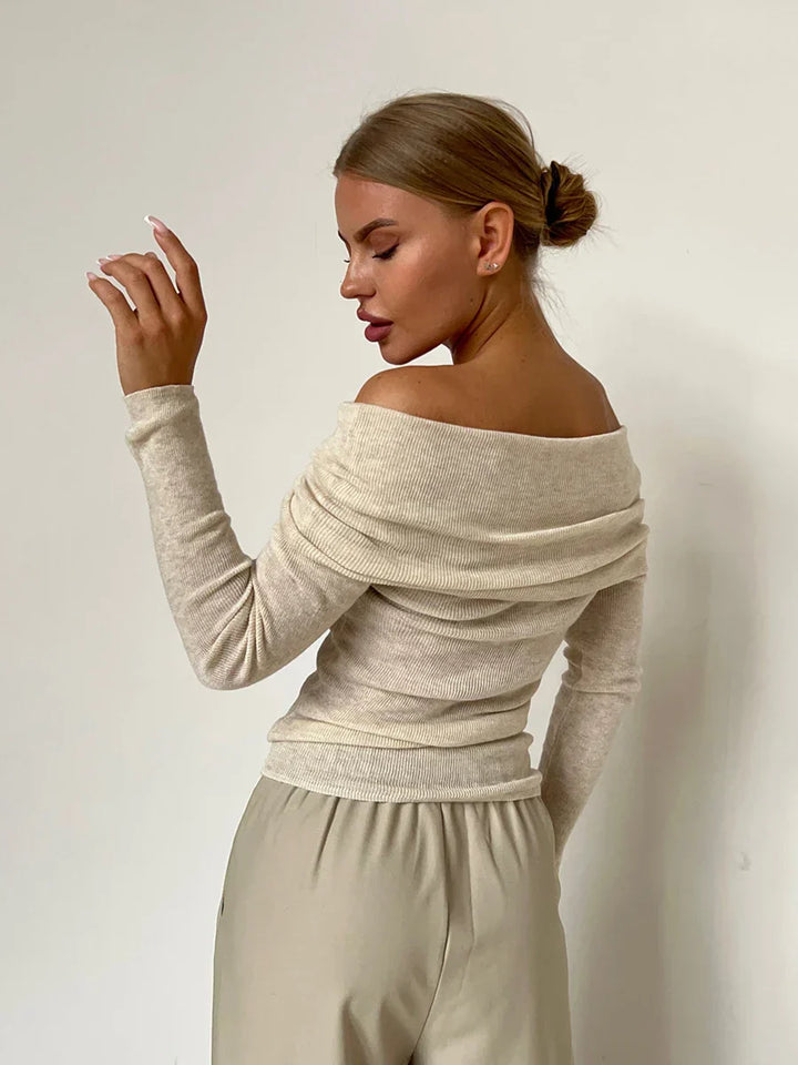 Harper Brooklyn | Off-Shoulder Knit Top